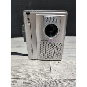 Sanyo Compact Cassette Recorder Record M-1110C Voice Activated Recording System